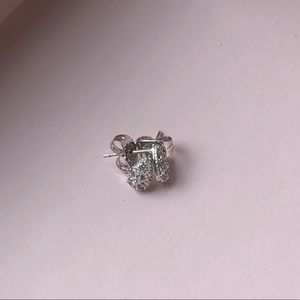 Lab diamond teardrop studs